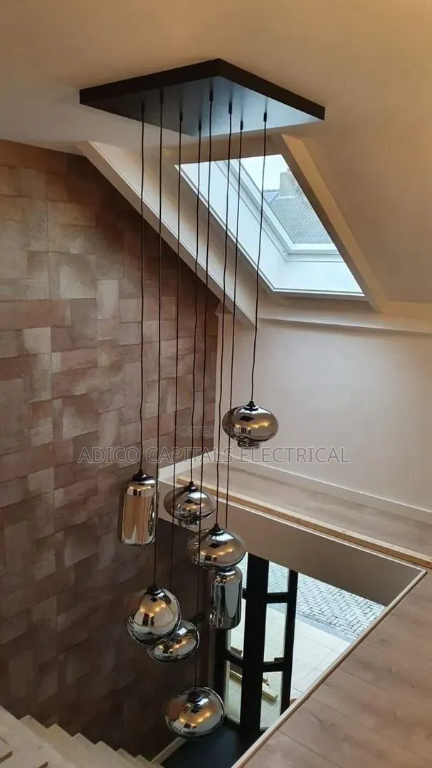 Smooky Glass Drop Staircases Lights