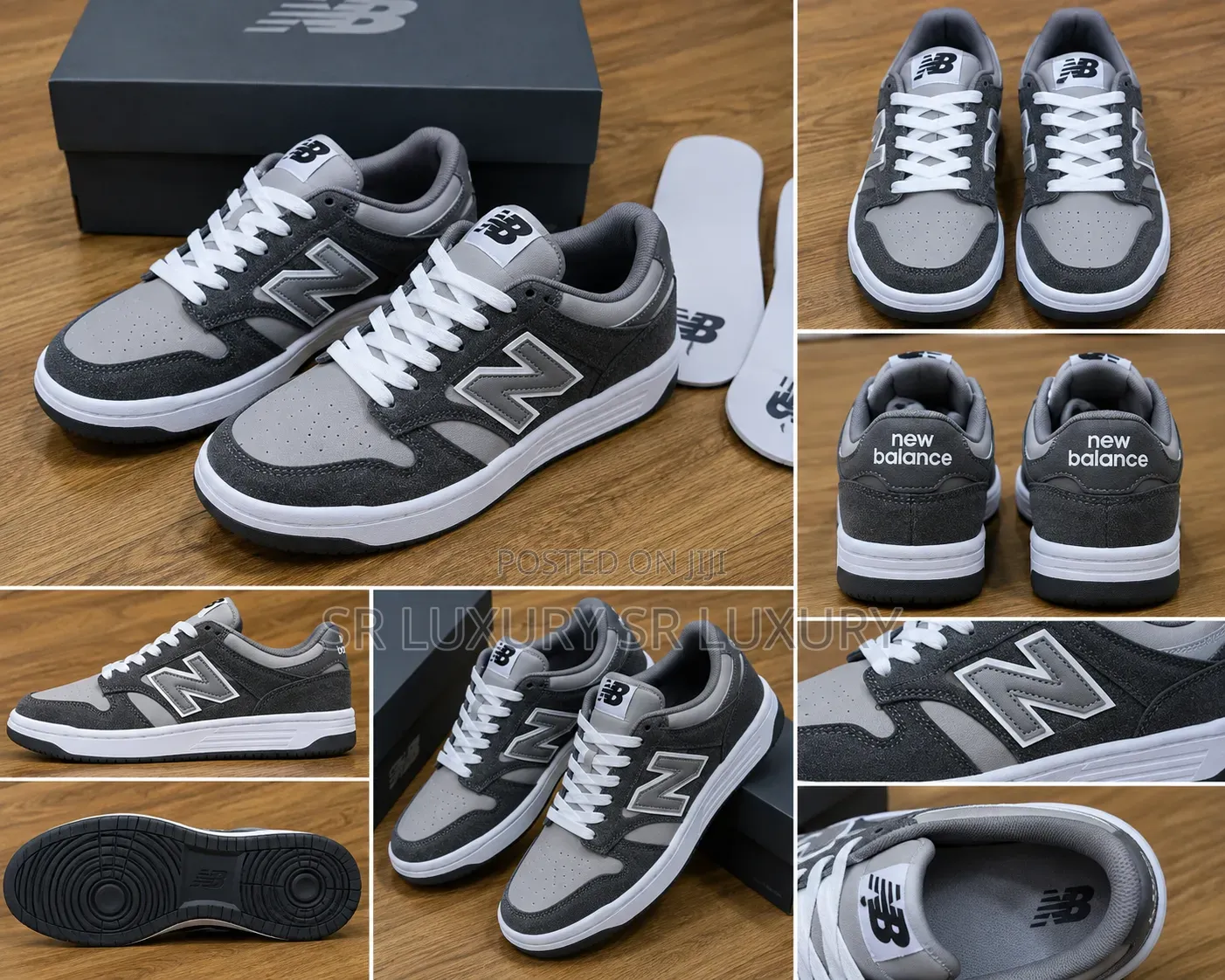 Premium Quality New Balance Grey White Casual Sneakers