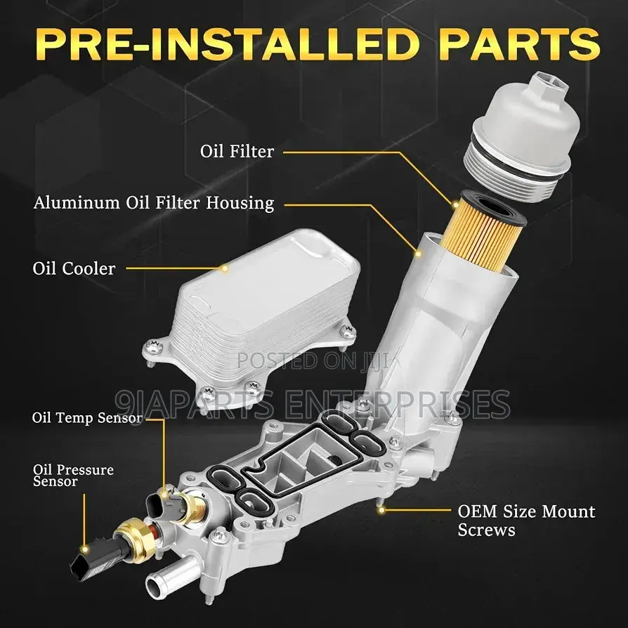 Engine Oil Filter Housing With Oil Cooler for Dodge, Jeep, Chrysler V6