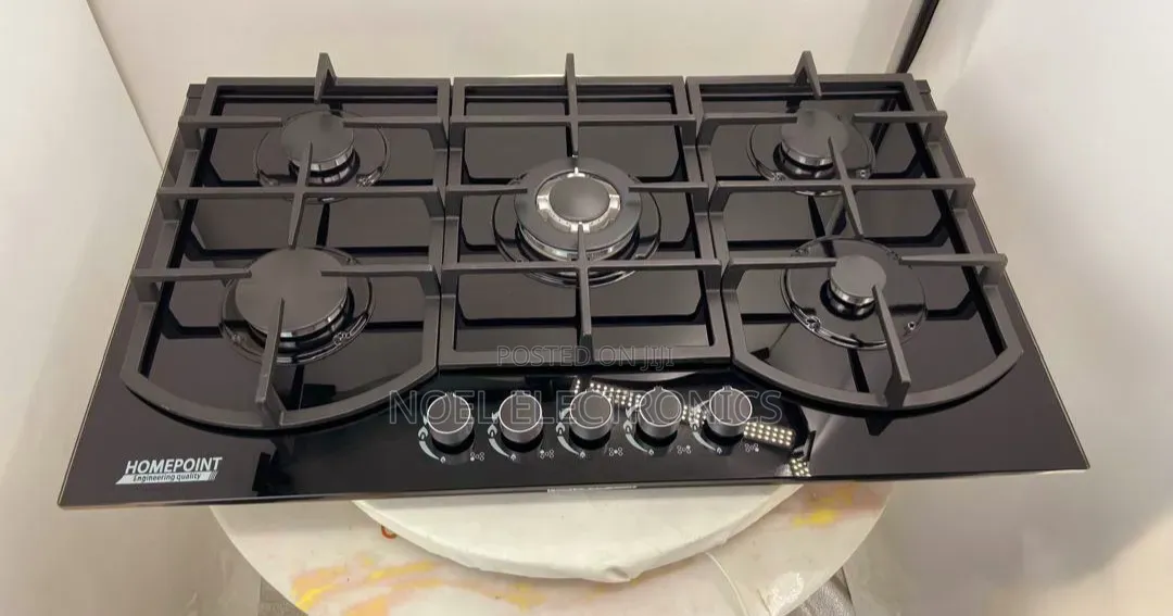 Homepoint 5 Burner Glass Built-in Gas Cooker