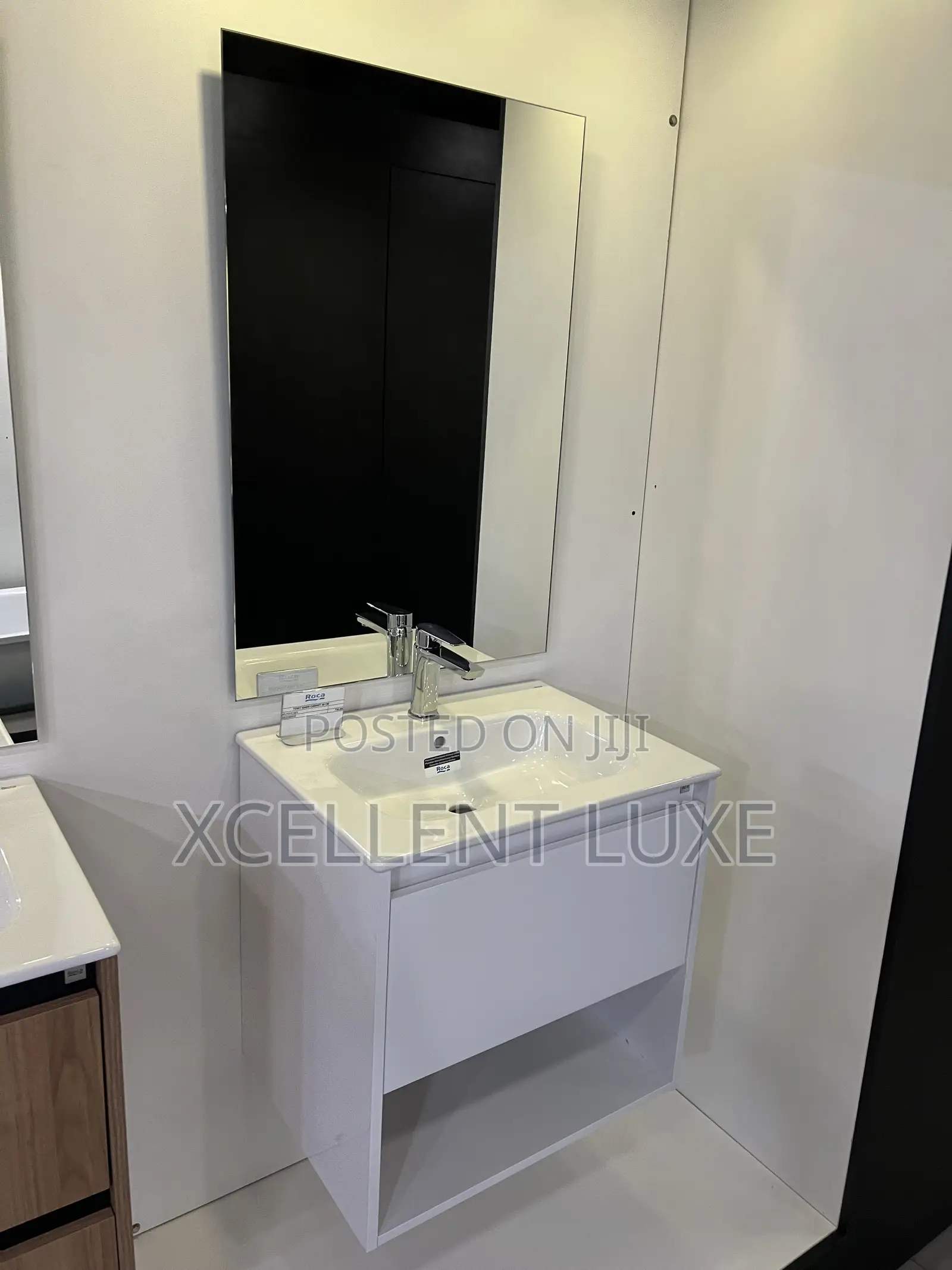 Roca Tura Vanity Wash Hand Cabinet With Open Lower Shelf