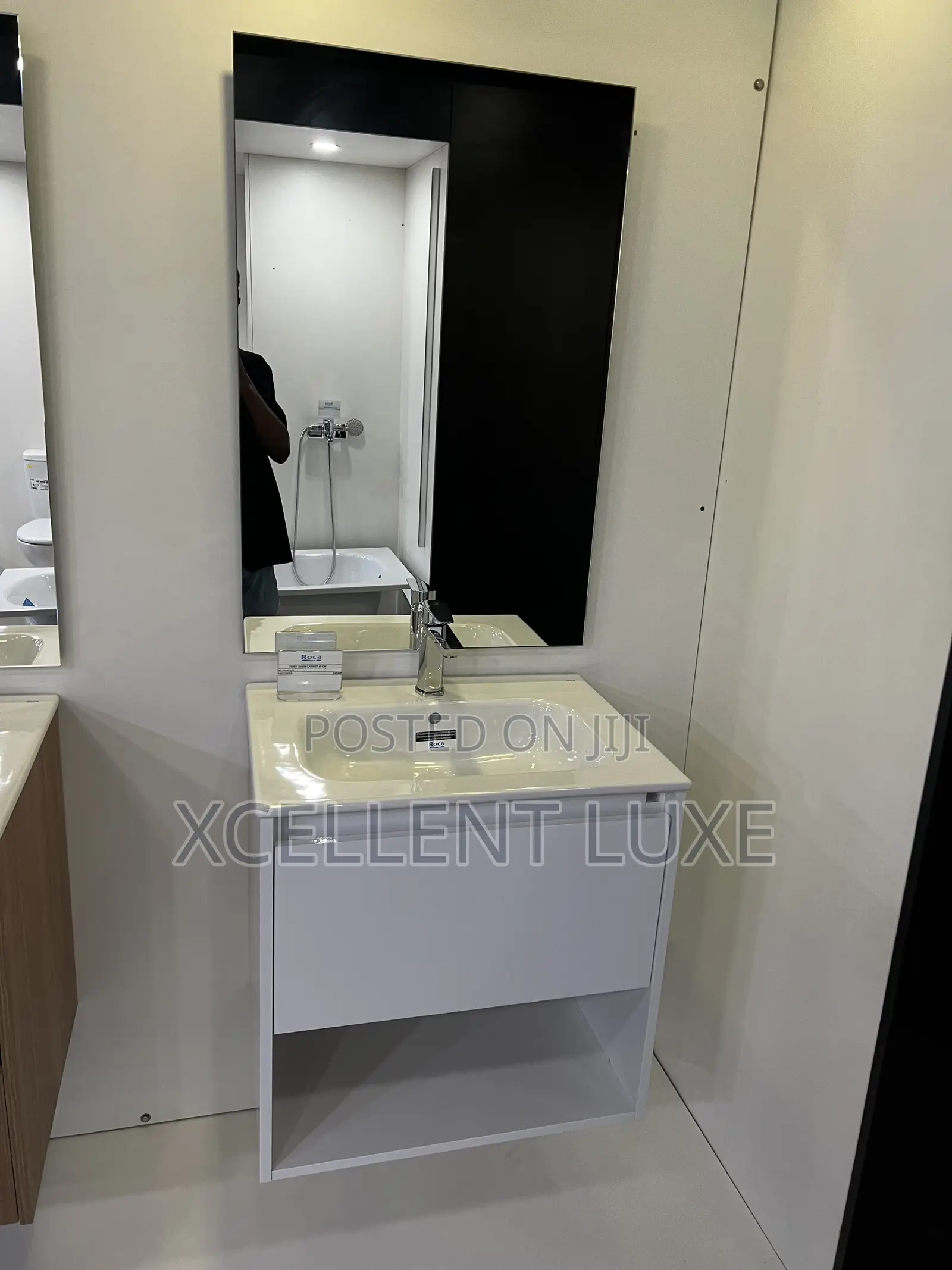 Roca Tura Vanity Wash Hand Cabinet With Open Lower Shelf
