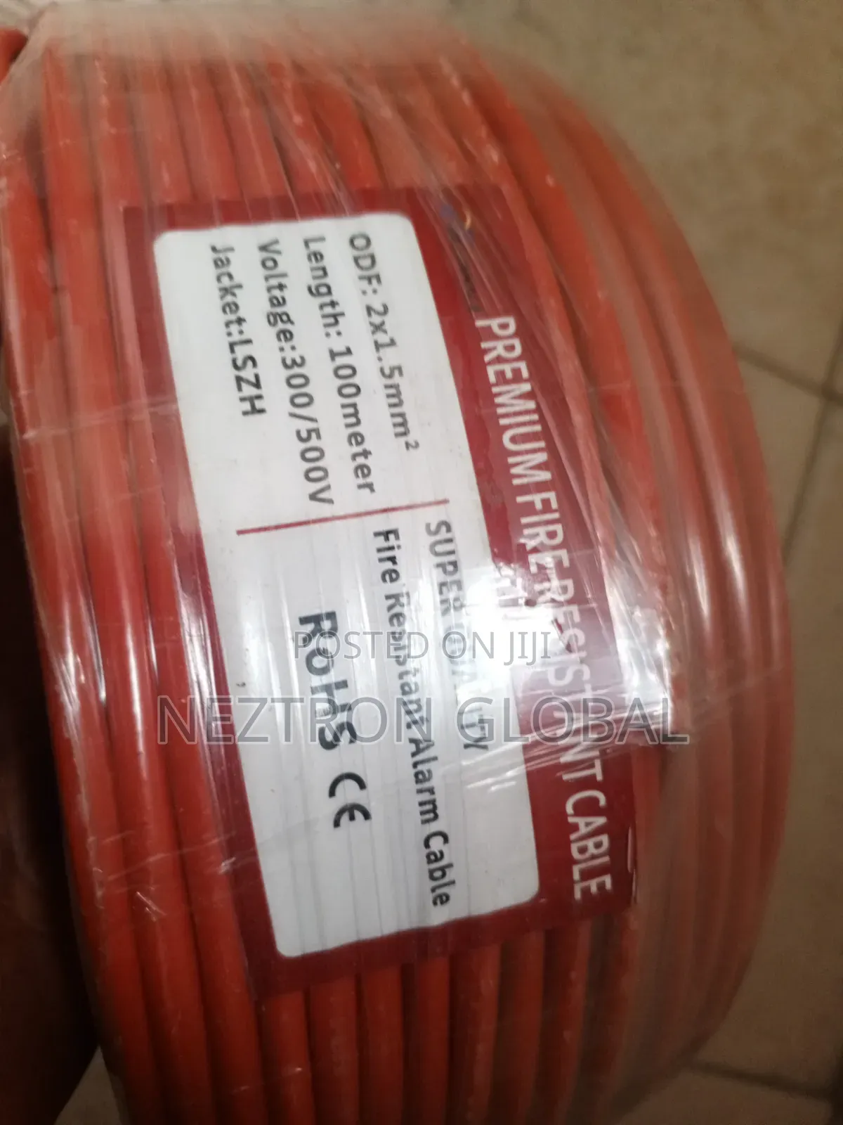 100mtrs Fire Resistance Alarm 🚨 Cable(ODF:2x1.5mm