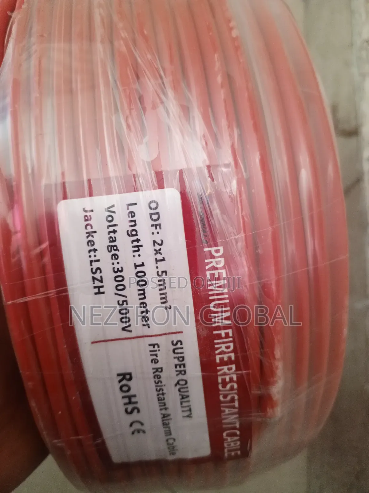 100mtrs Fire Resistance Alarm 🚨 Cable(ODF:2x1.5mm