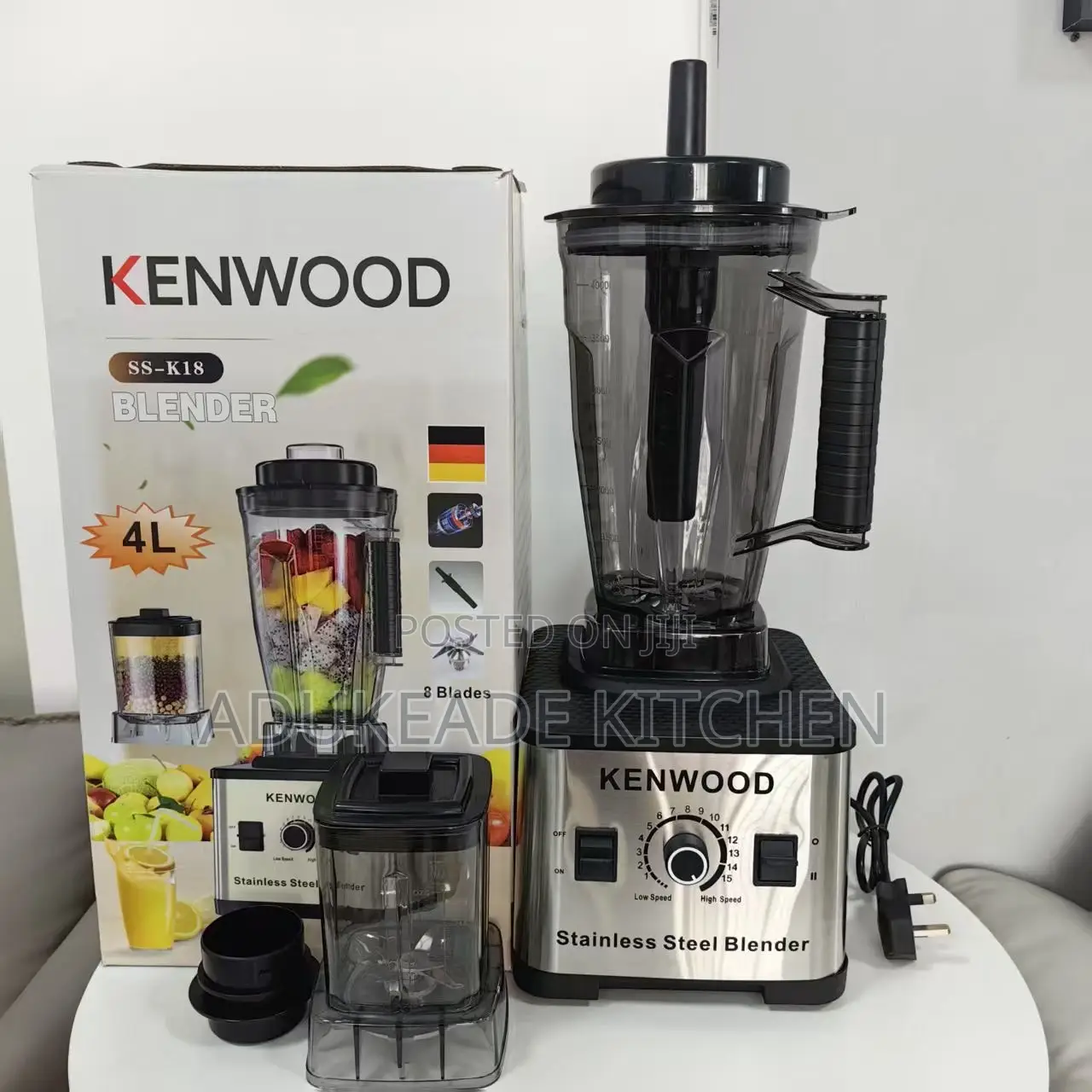 4liters 2in1 Kenwood Commercial Grinder Blender
