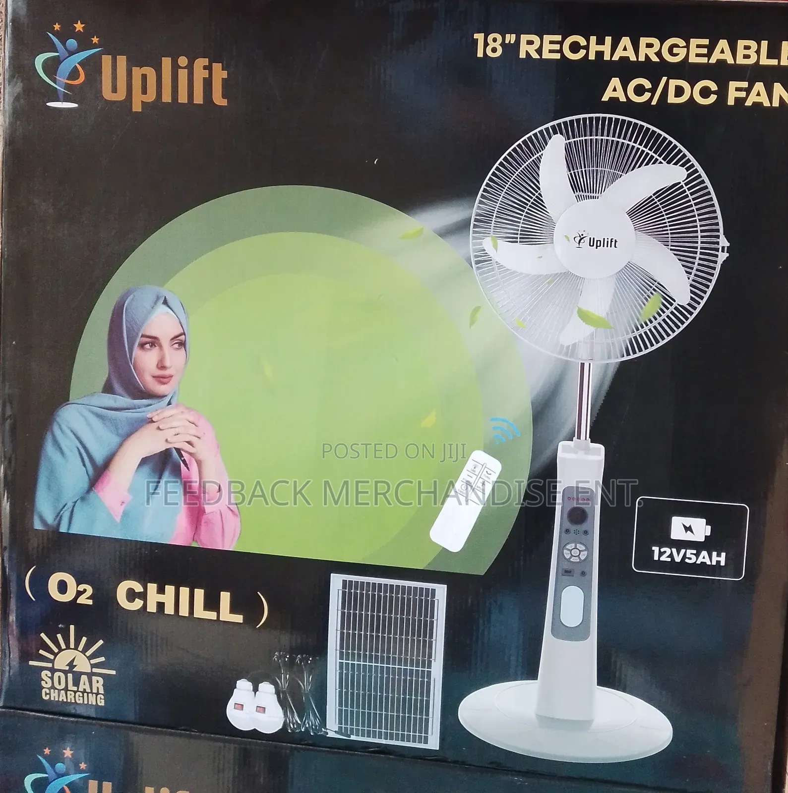 Uplift Rechargeable Standing Fan "18" Inches