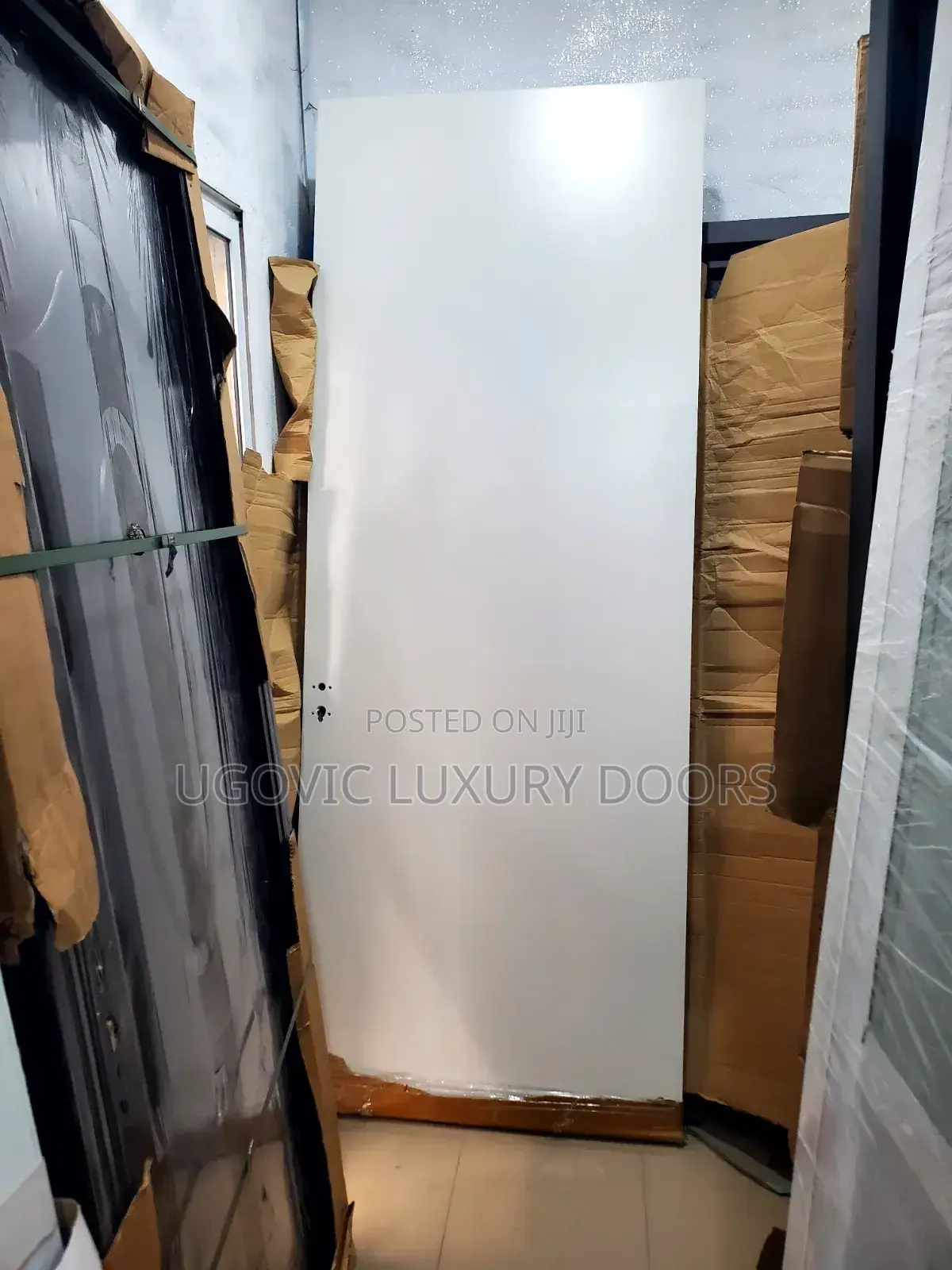 3ft by 2.4 (840) Hard-Core White Wooden Door