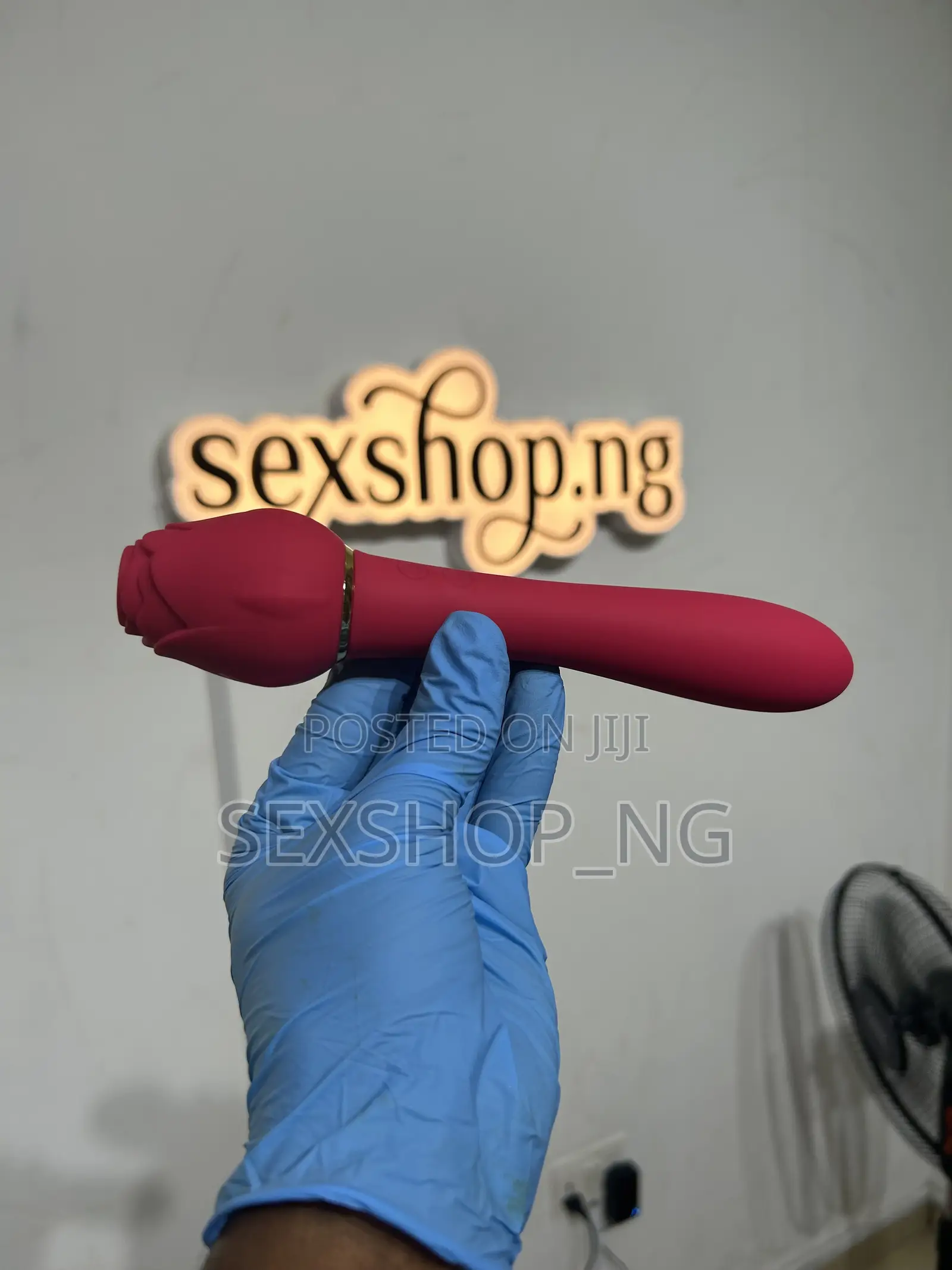 Double End Strong Rechargeable Rose Plus Wand Vibrator