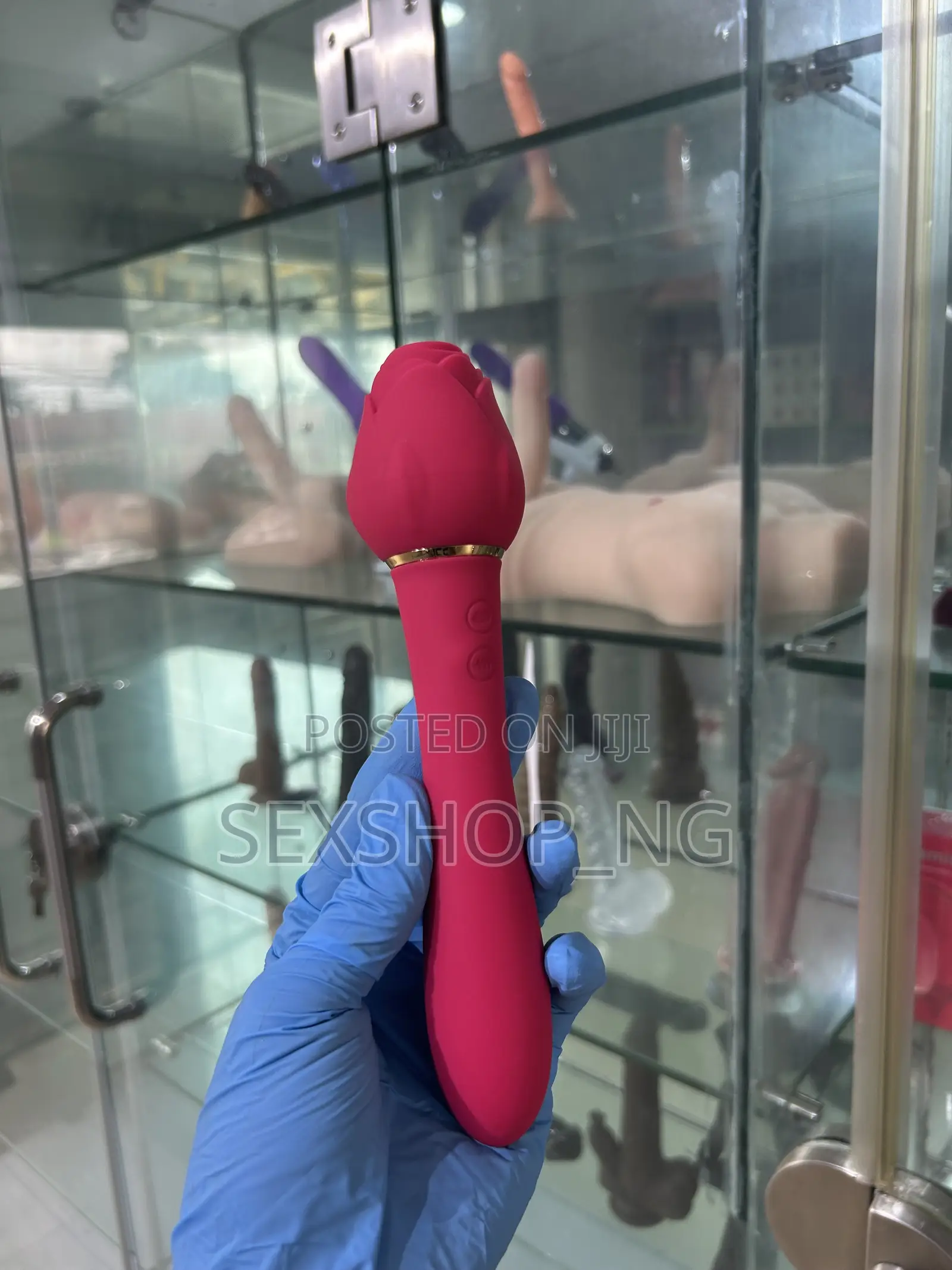 Double End Strong Rechargeable Rose Plus Wand Vibrator