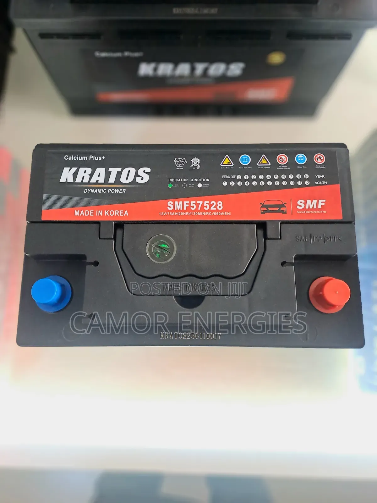 Original Korea Kratos 75Ah Car Battery for Toyota Camry Corolla