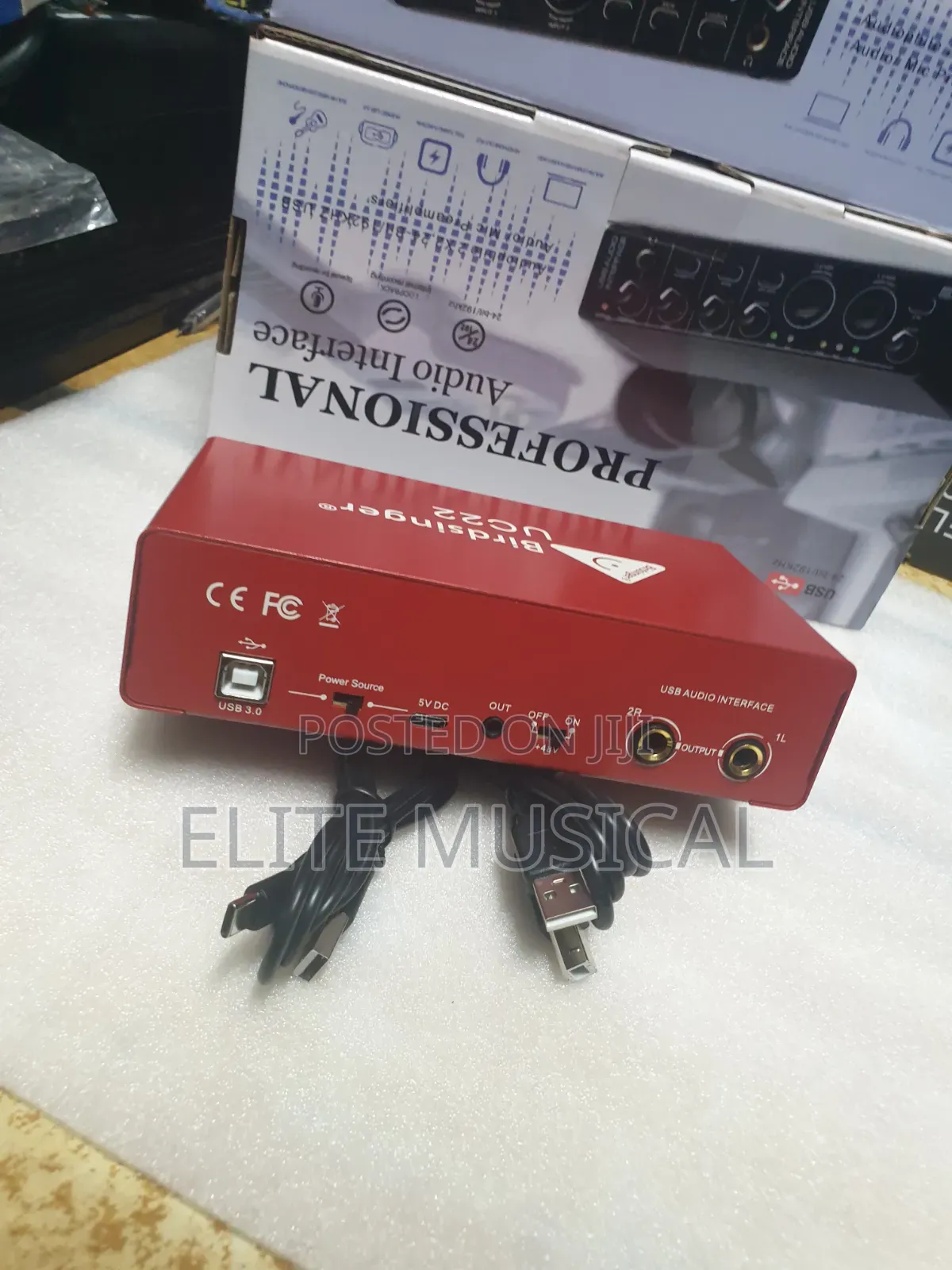 High Quality Bridsinger Uc22 Audio Interface Sound Card