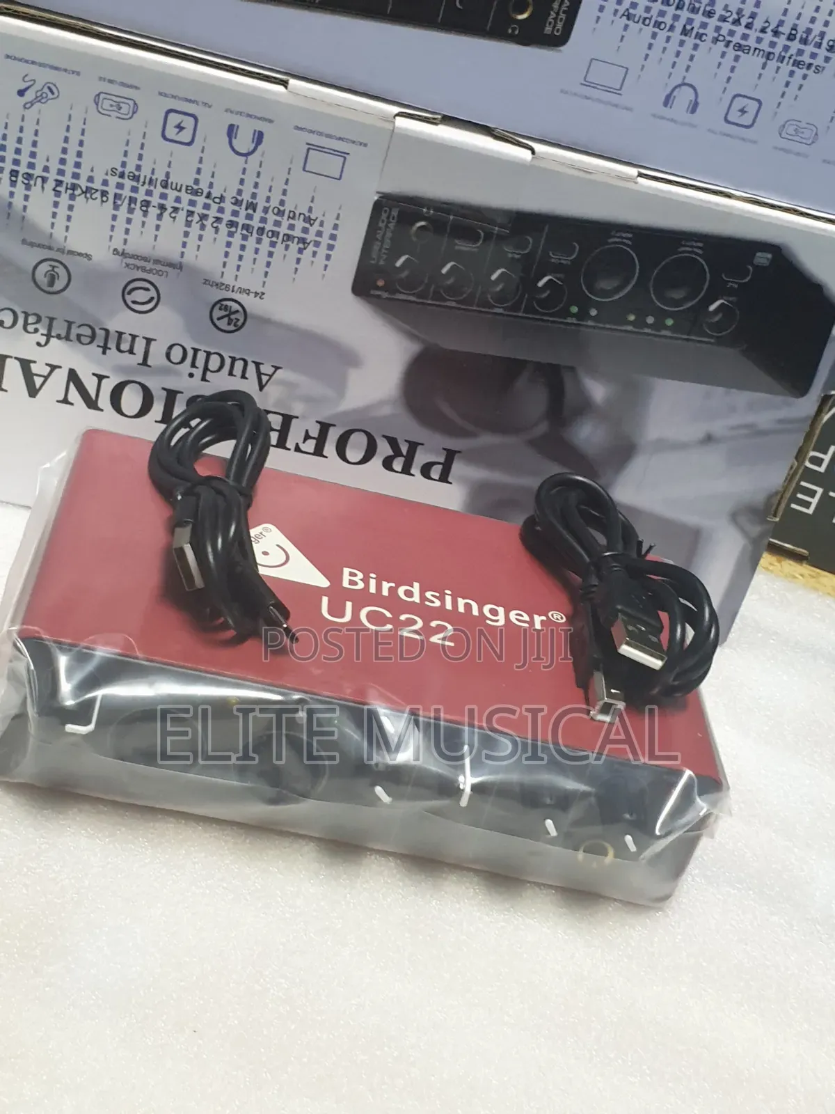 High Quality Bridsinger Uc22 Audio Interface Sound Card