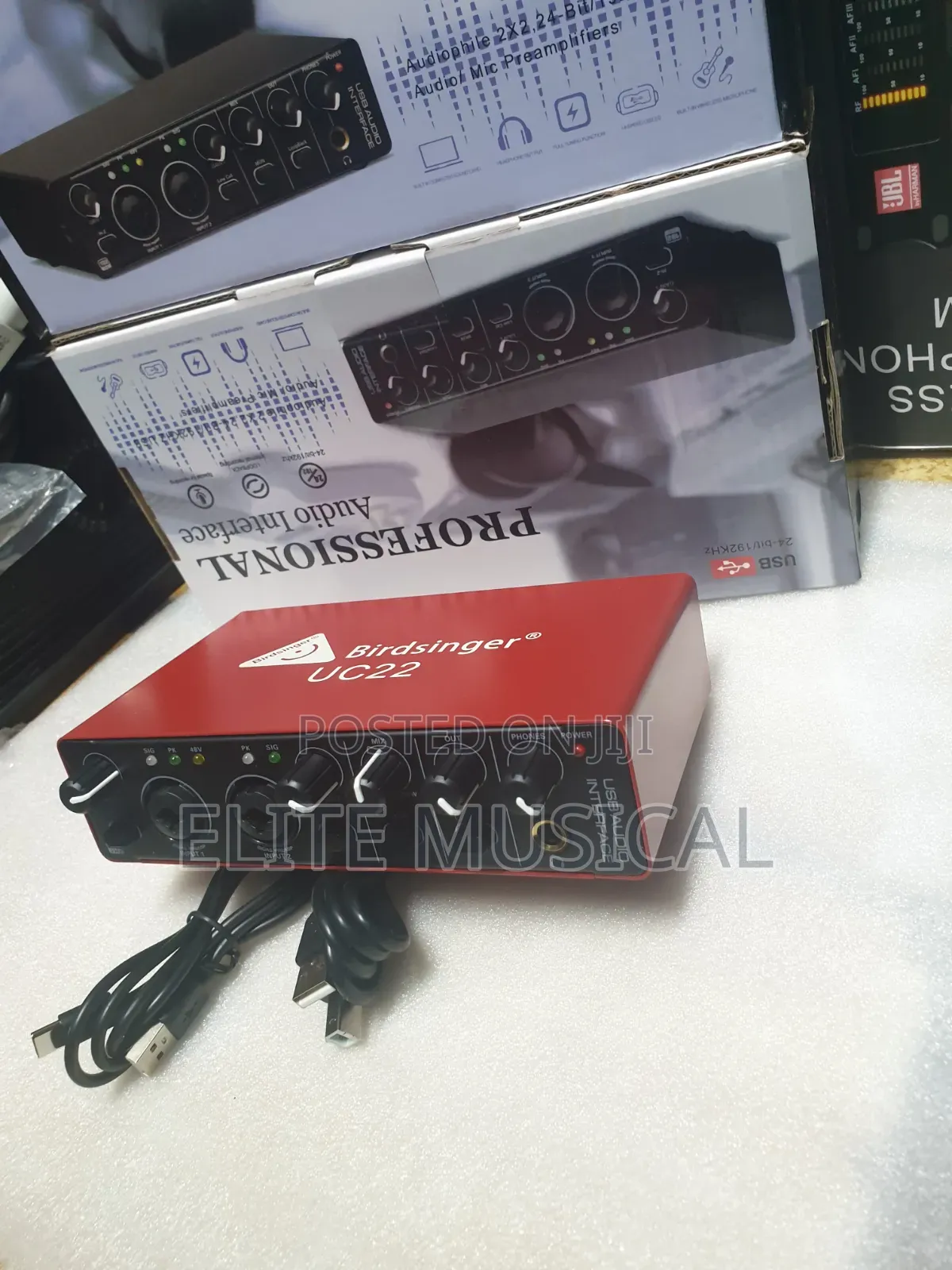 High Quality Bridsinger Uc22 Audio Interface Sound Card