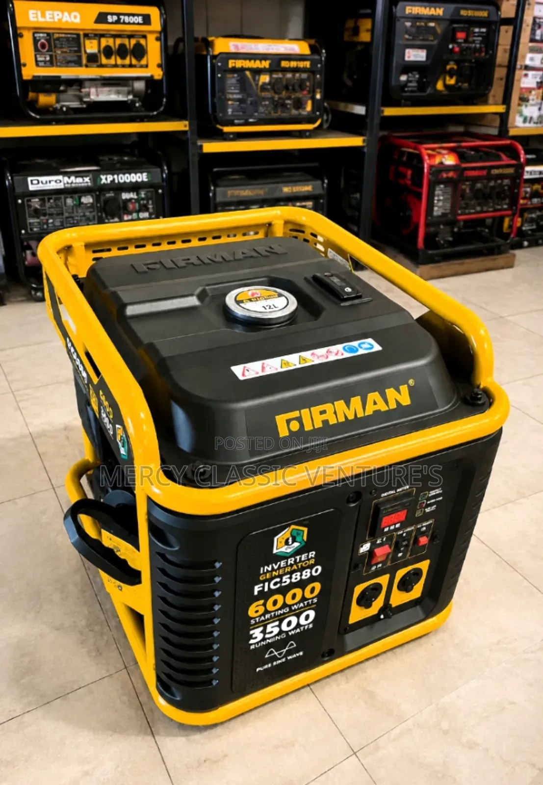 Original Firman 5.5kVA Inverter Generator–Super Silent Pure Sine Wave