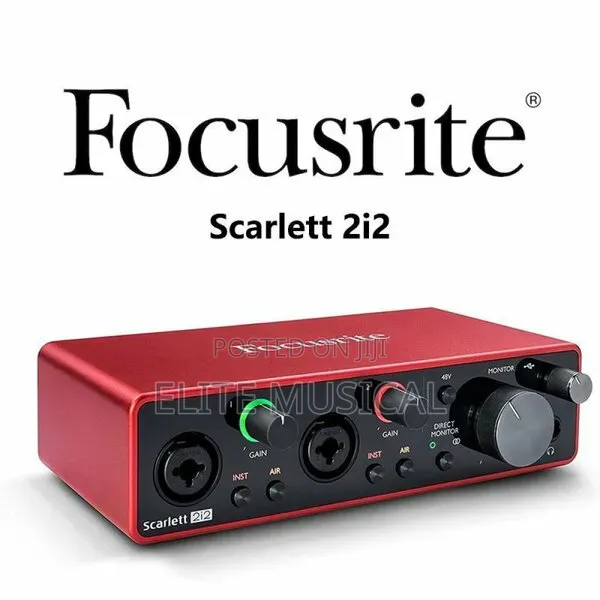 Original Scarlet 2i2 Focusrite Sound Card