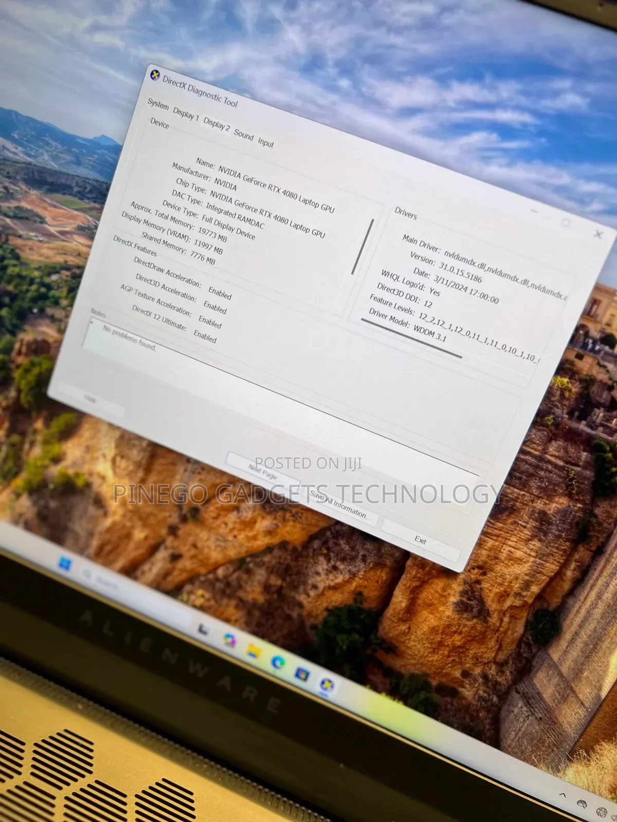 Laptop Alienware M16 R1 16GB AMD Ryzen 9 SSD 1T