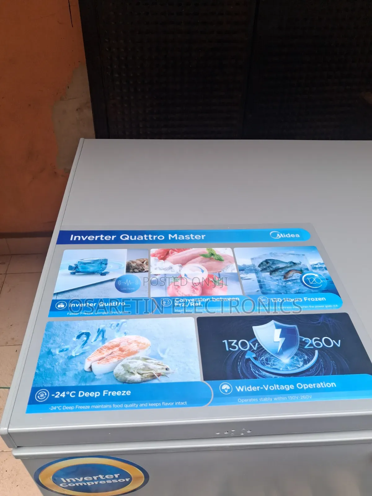 Midea Inverter Double Door Freezer 508 Litre