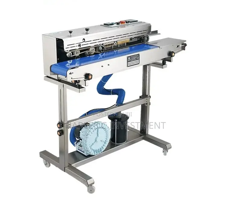 Continuous Plastic Bag Heat Sealing Machines With Nitrogen Gas Filling