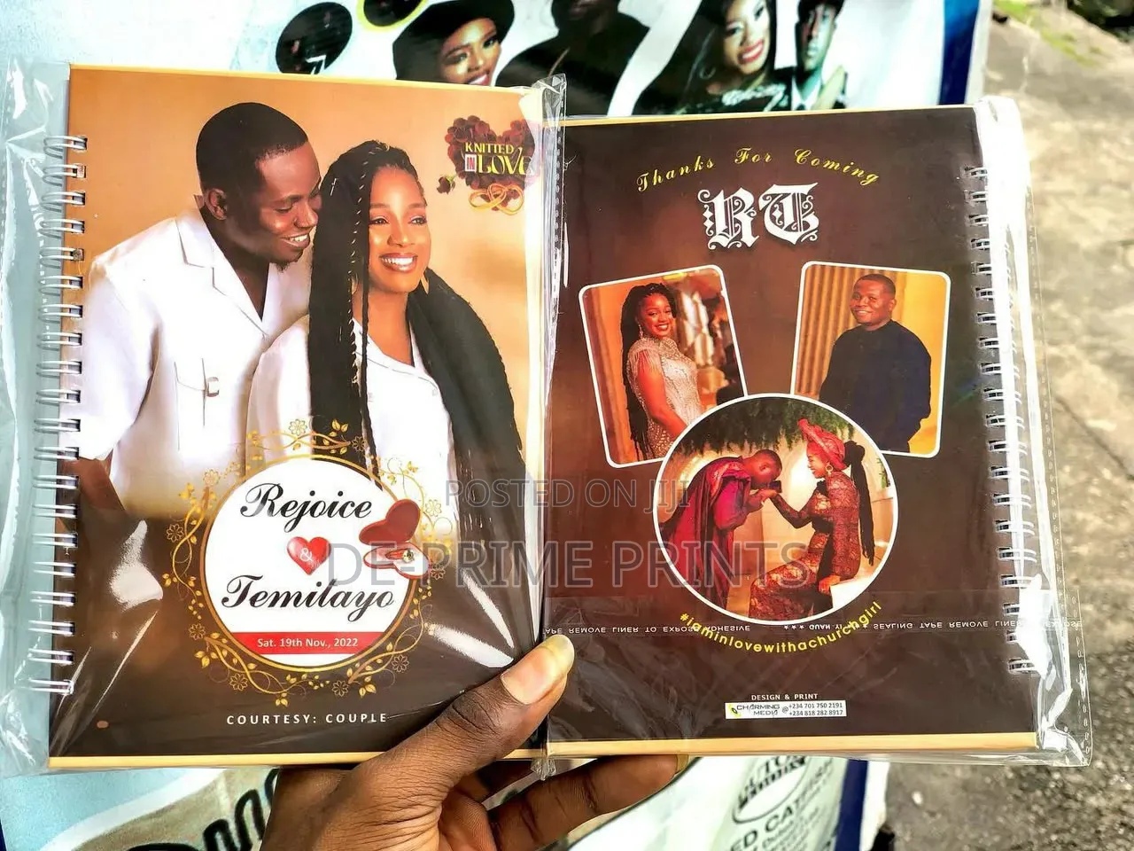 Jotter Prints for Your Events (Softcover/Hardcover)