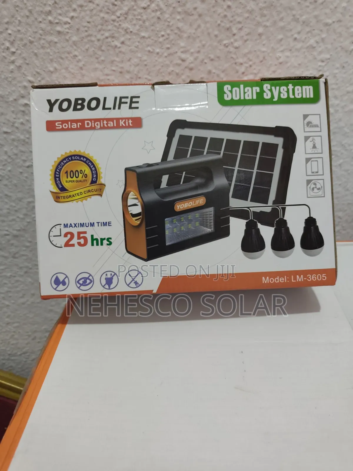 Original Yobolife LM-3605 Solar Lighting System for Homes