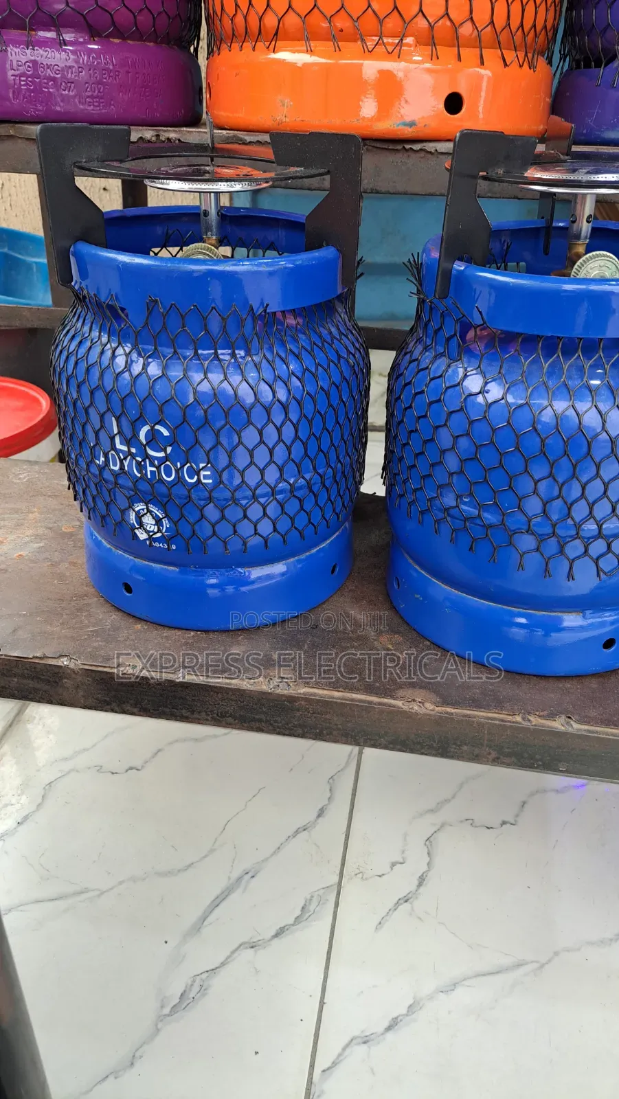 Brand New Joychoice Mini Gas Cylinder With Burner - Portable 3kg LPG