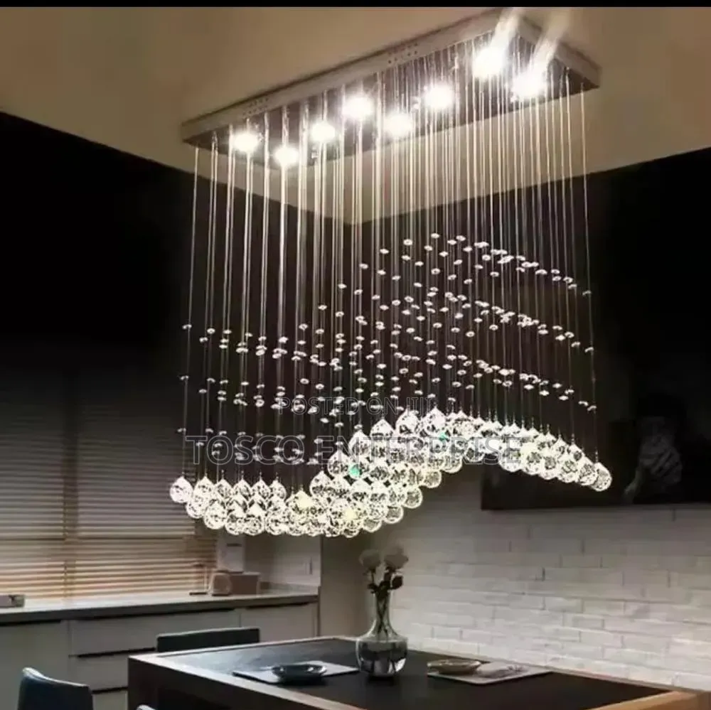 Modern Luxury Crystal Hanging Chandelier Light