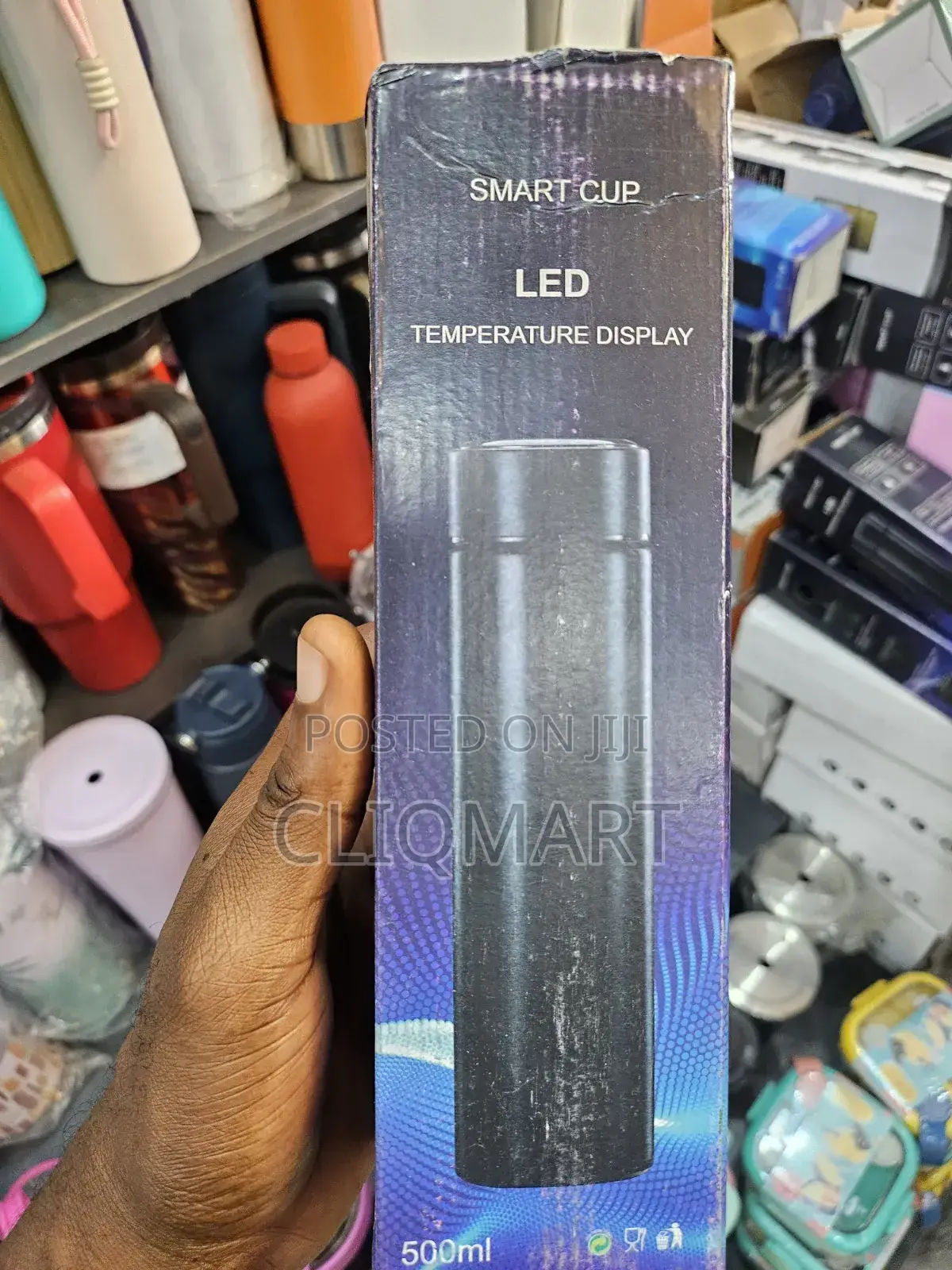 Smart Vacuum Flask With LED Temperature Display –500ml Stainless Steel