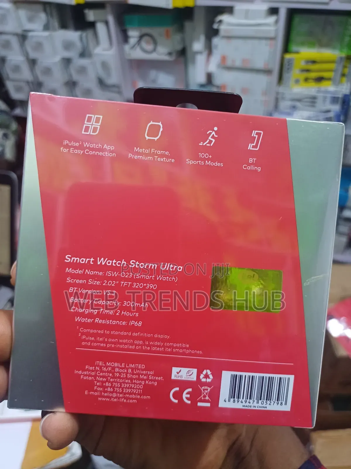 Itel Smart Watch Storm Ultra (ISW-O23) – Bluetooth Calling