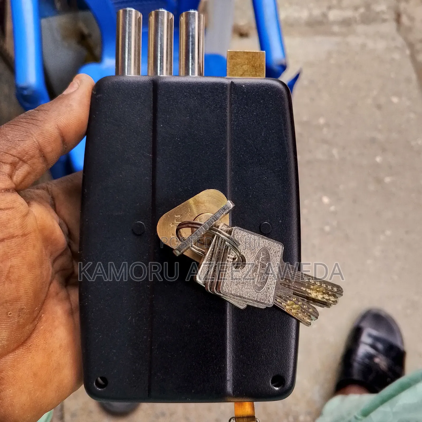 FTN Jam Lock Heavy Duty for Iron Gate Outside Gate With Brass Key