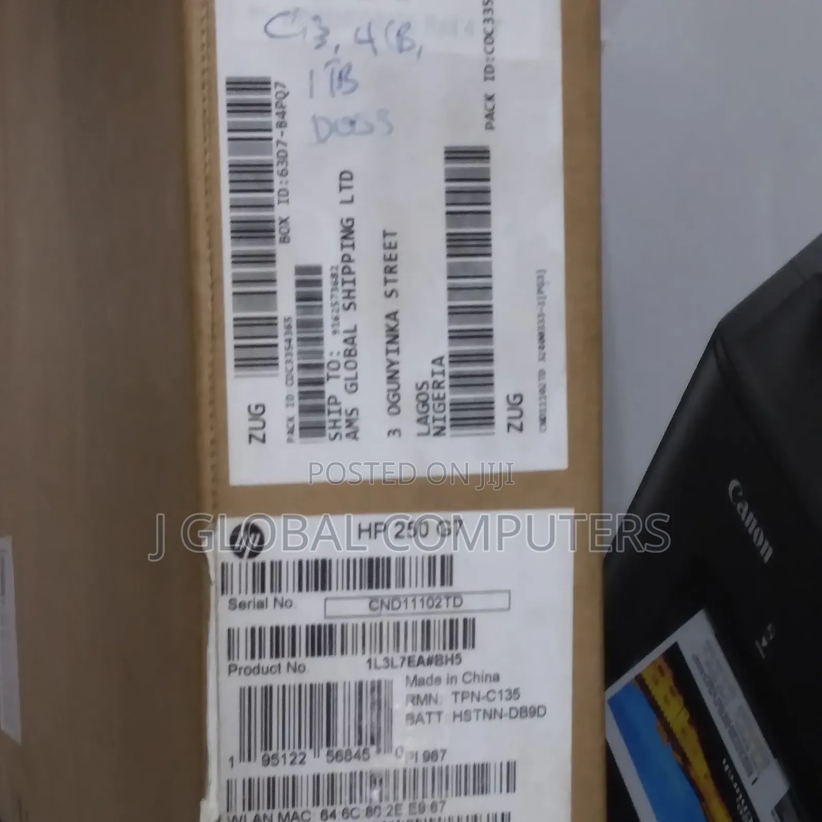 New Laptop HP 250 G7 8GB Intel Core i3 SSD 256GB