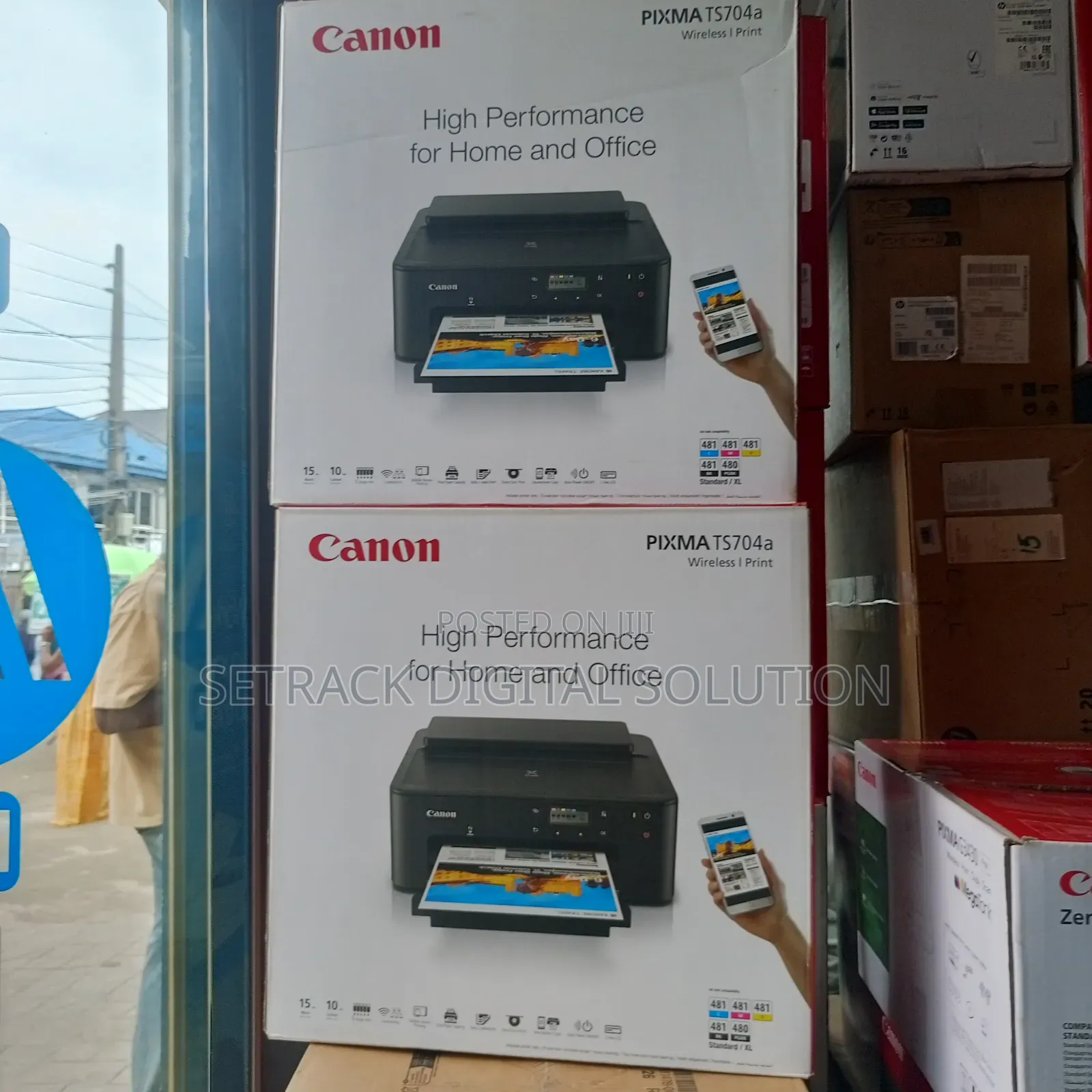 Canon Pixma Ts704 Wireless Photo Id Card A4 Paper Printer