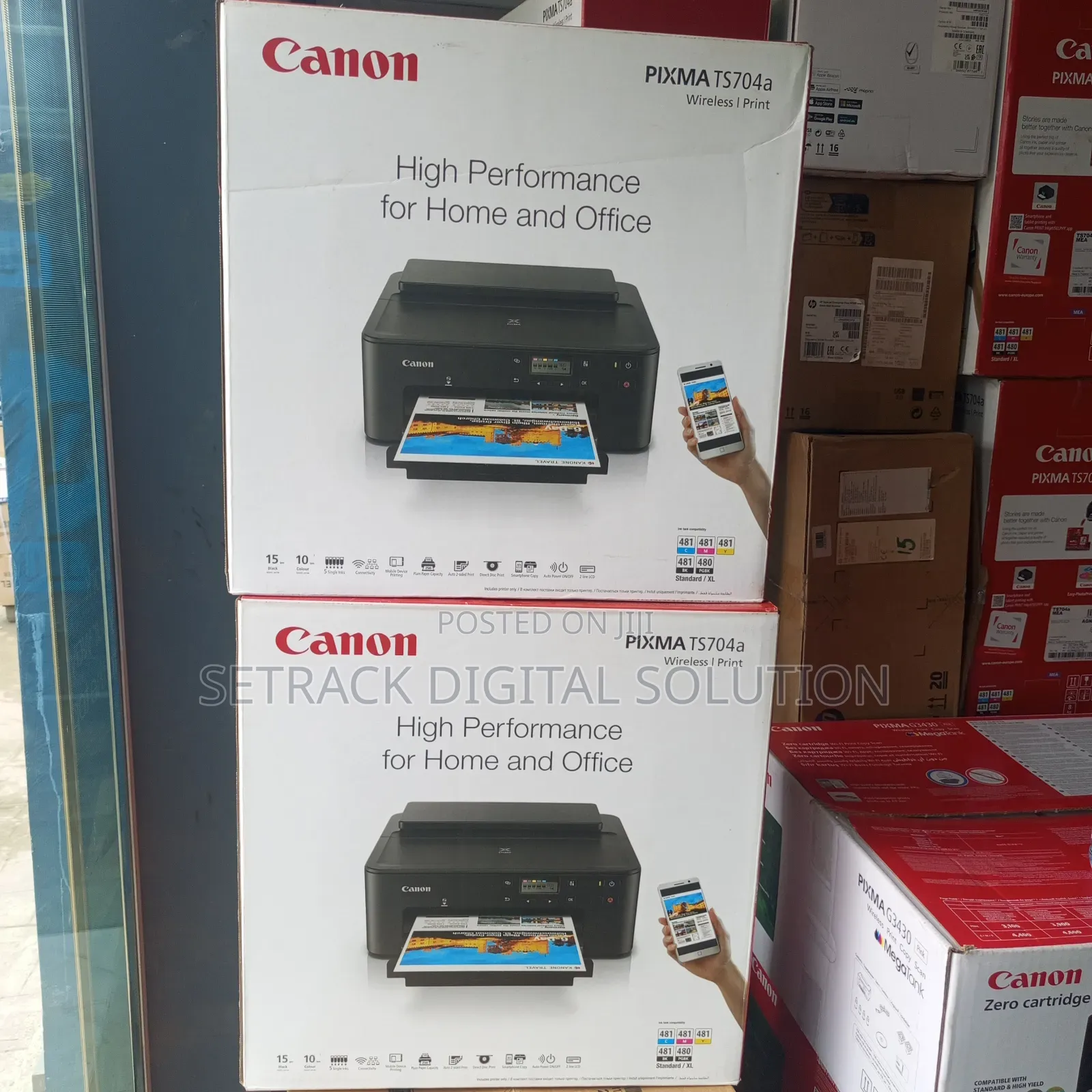 Canon Pixma Ts704 Wireless Photo Id Card A4 Paper Printer