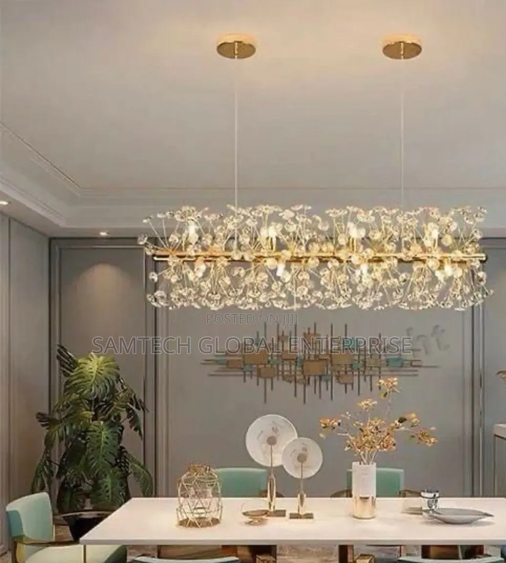 Luxury Blossom Linear Chandelier – Where Elegance Meets Brilliance