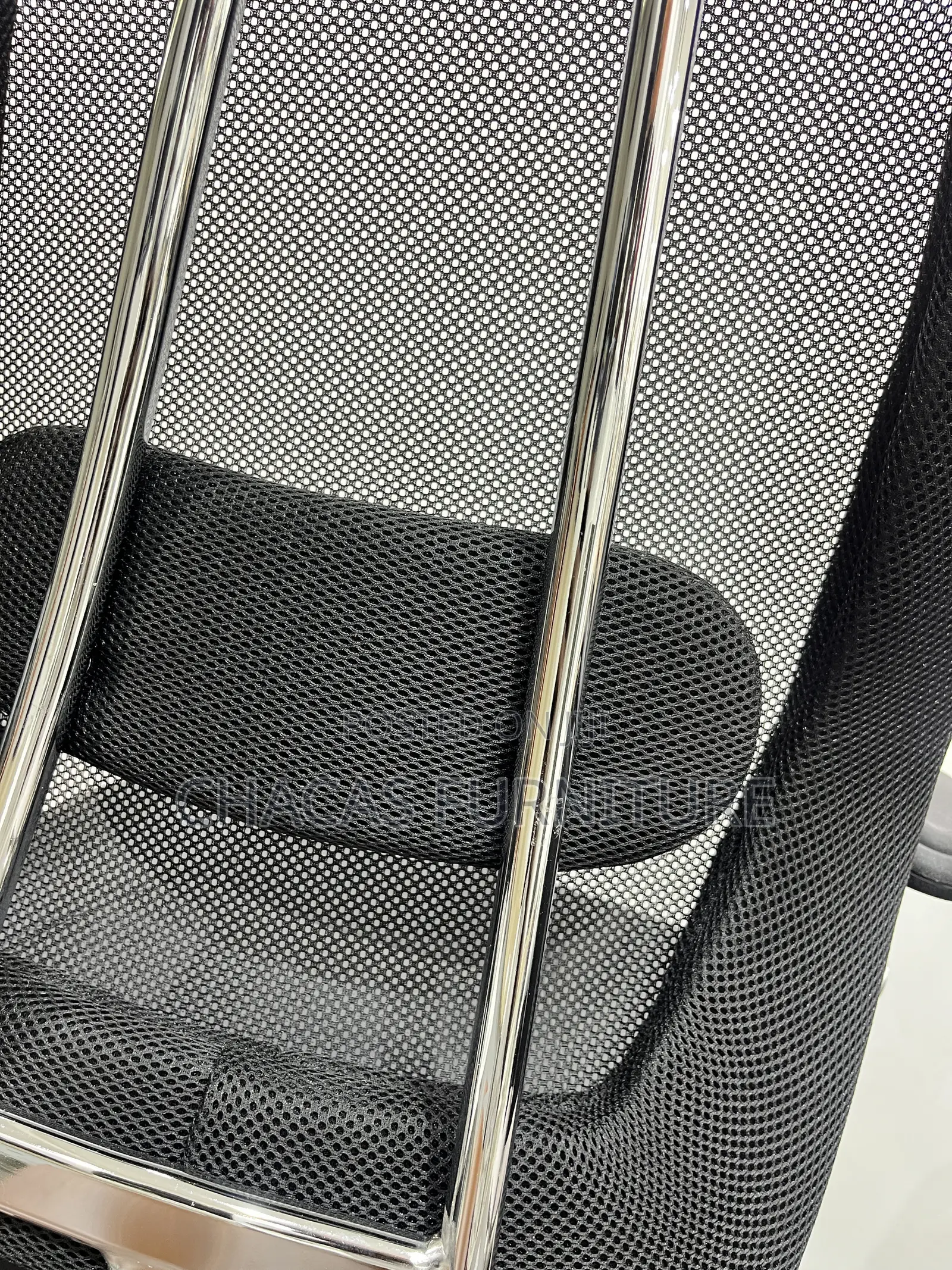 Executive High-Back Ergonomic Mesh Chair With Chrome Spine Support