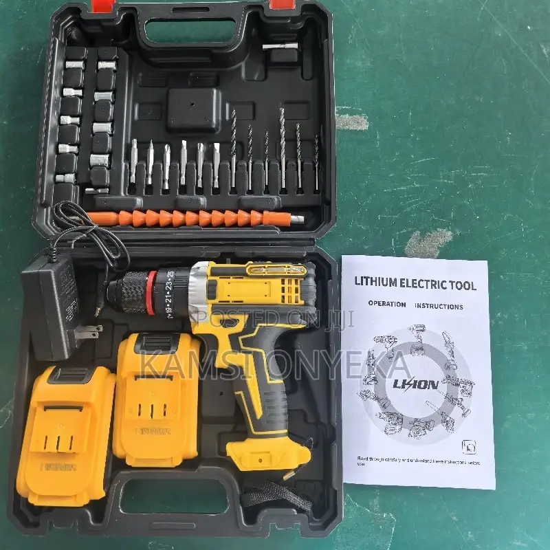 Cordless Power Drill Set Electric Mini Impact Drill Driver Kit With