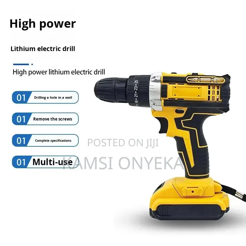 Cordless Power Drill Set Electric Mini Impact Drill Driver Kit With