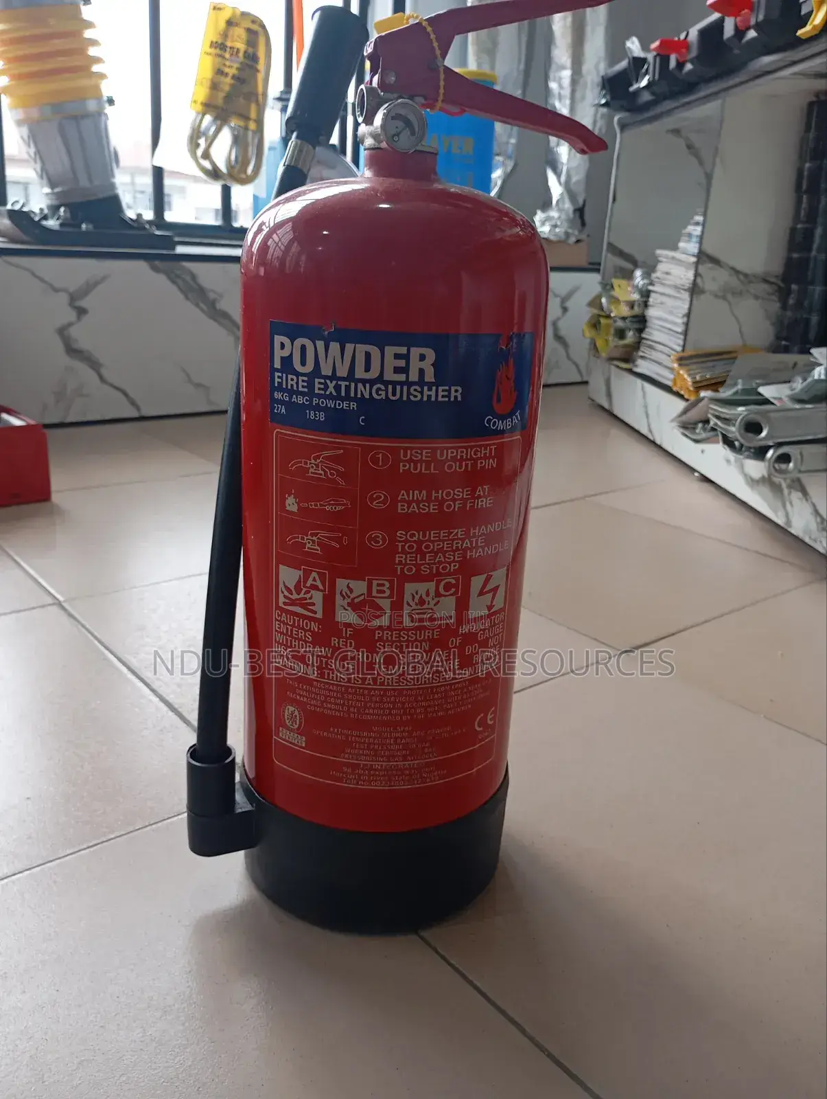6KG ABC Dry Powder Fire Extinguisher