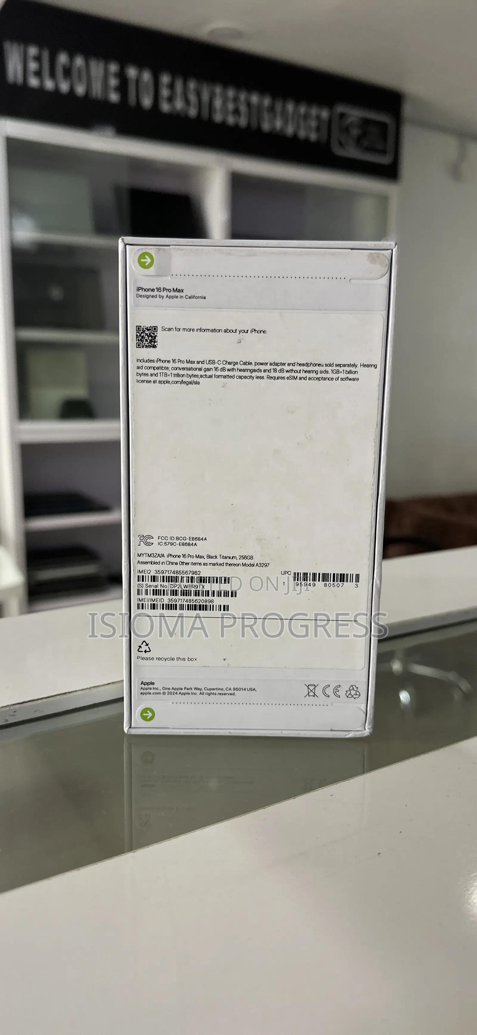 New Apple iPhone 16 Pro Max 256 GB Black