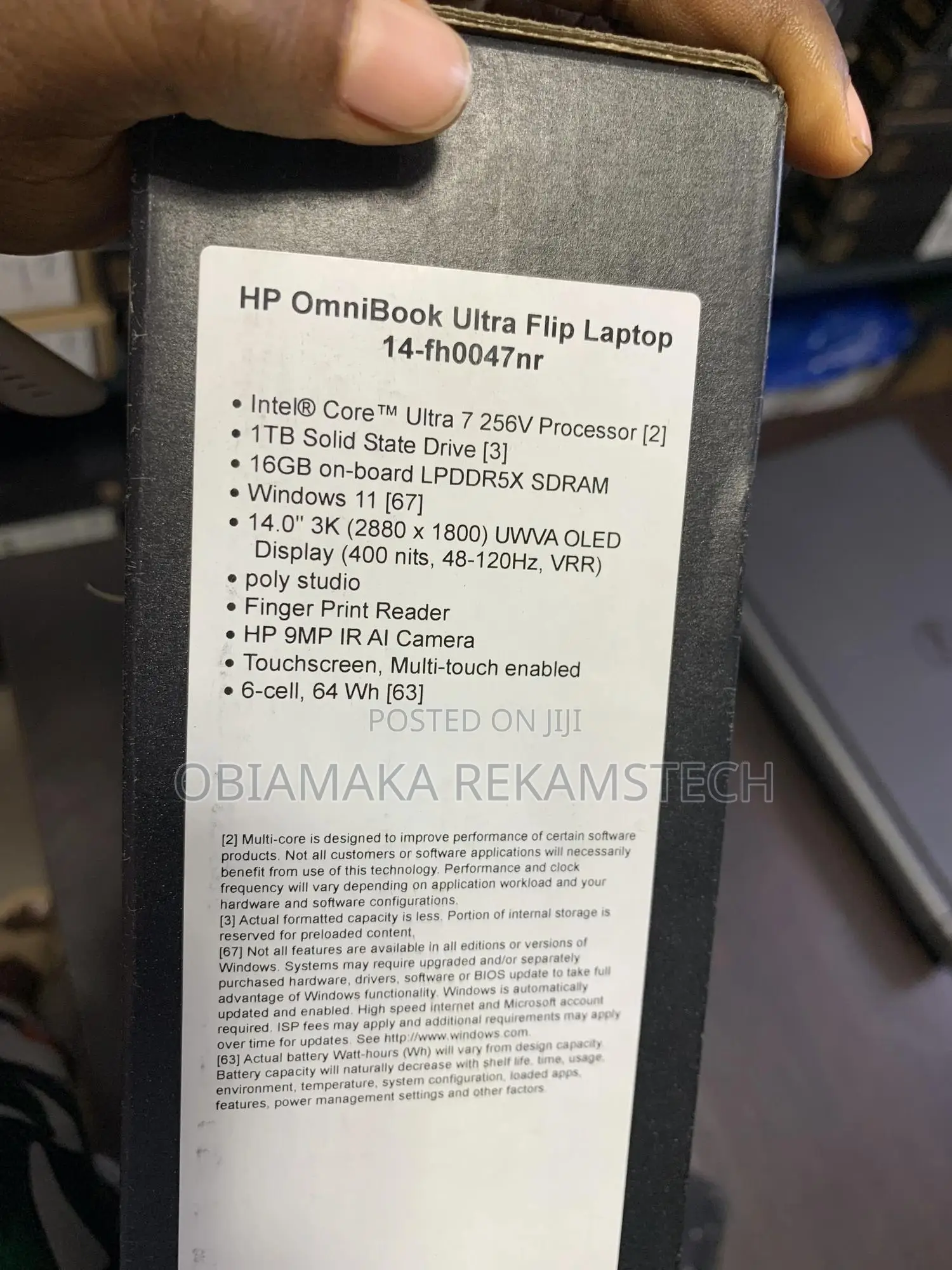 New HP OmniBook X Laptop 14-fe0097nr 16GB Intel Core Ultra 7 SSD 1T