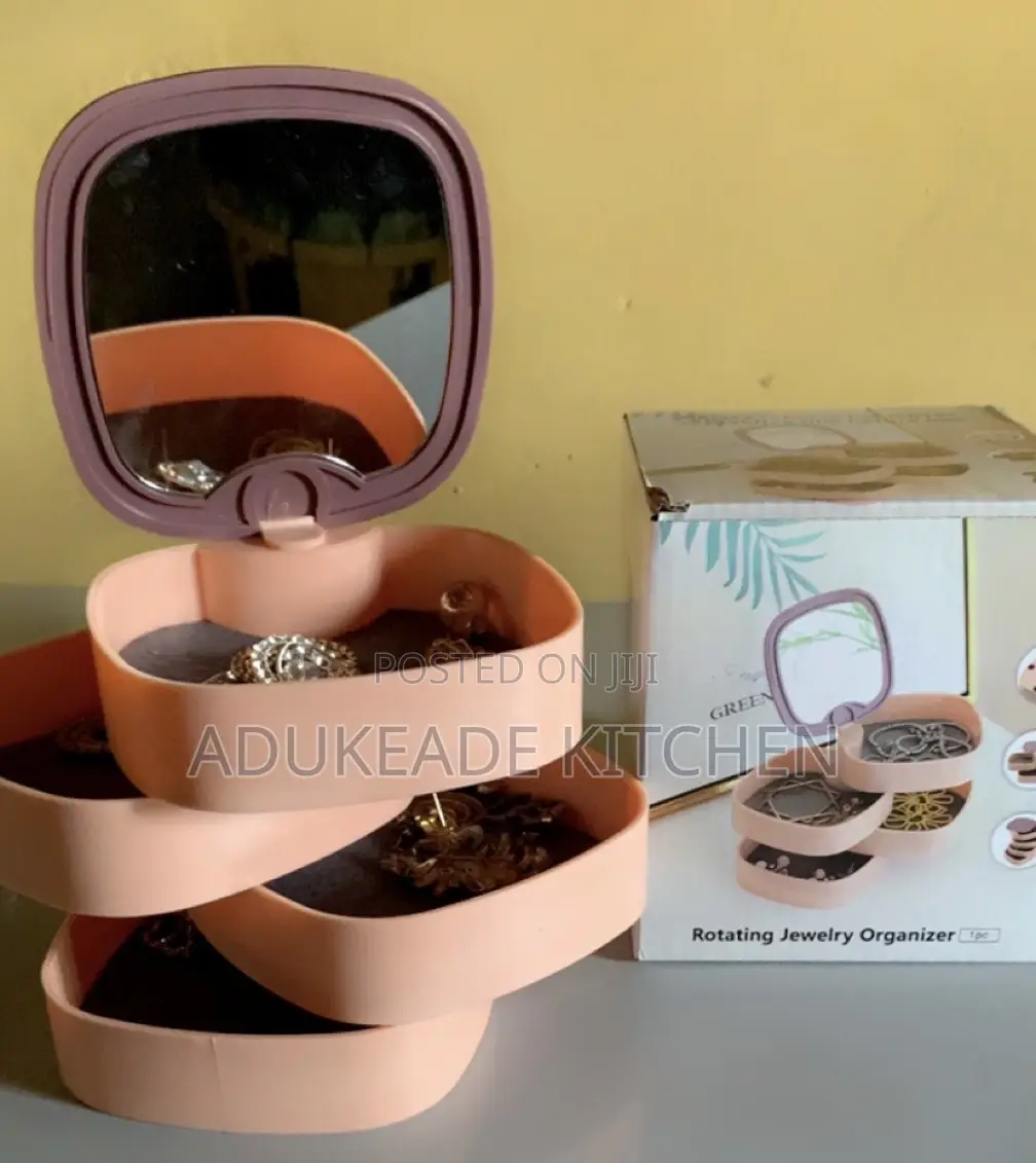 Rotating Jewelry Box Organizer