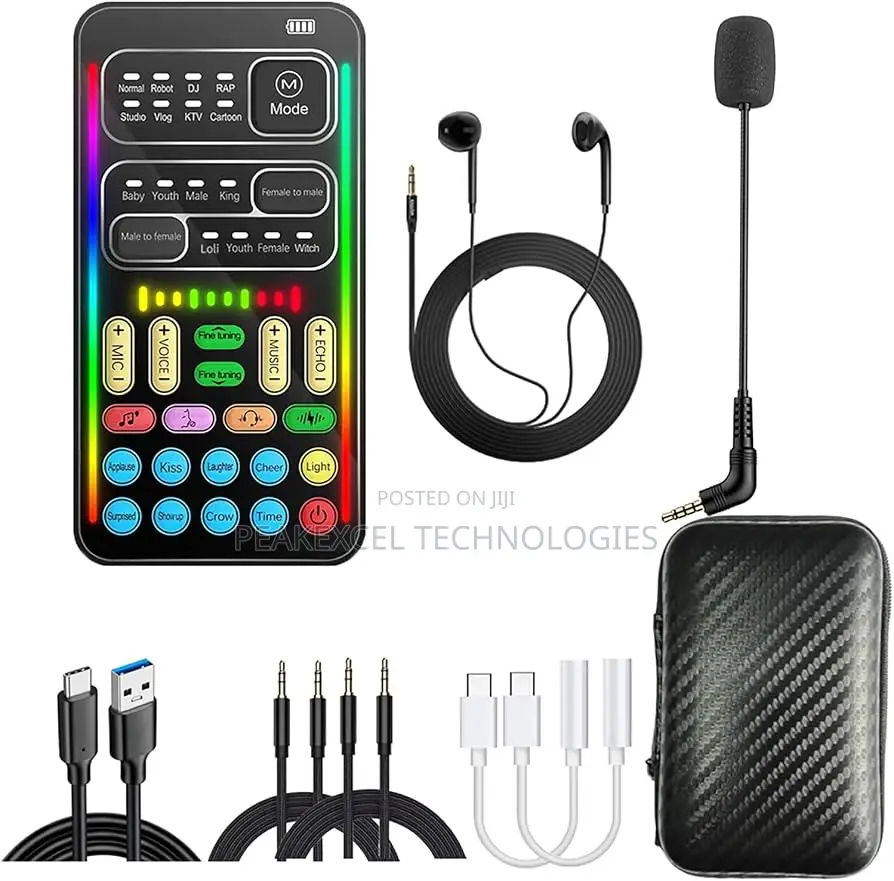 I9 Voice Changer Full Kit Multiple Audio Effect Bluetooth Live Sound