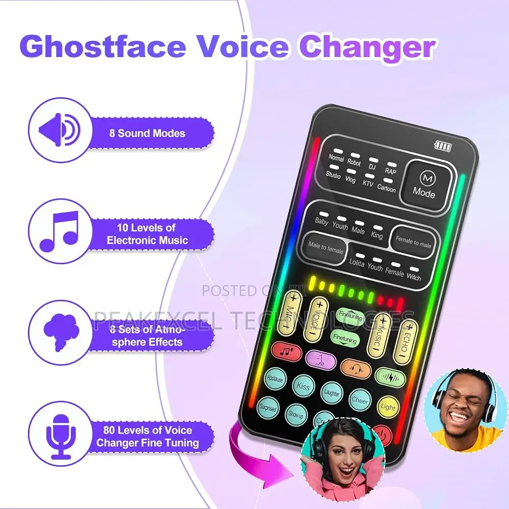 I9 Voice Changer Full Kit Multiple Audio Effect Bluetooth Live Sound