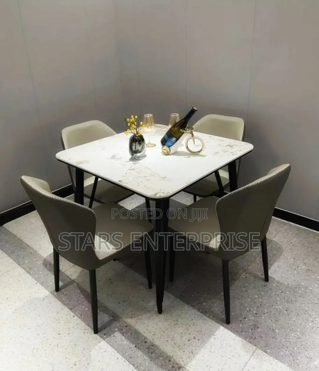 4 Seater Marble Dining/ Modern Dining.