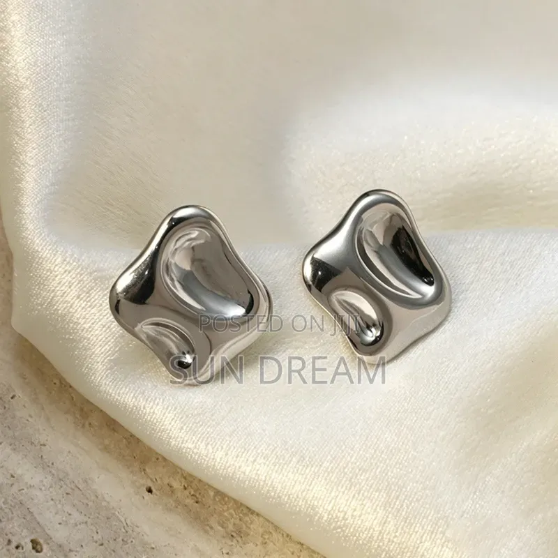 Ladies Birthday Gift Shiny Slice Stud Ladies Earrings