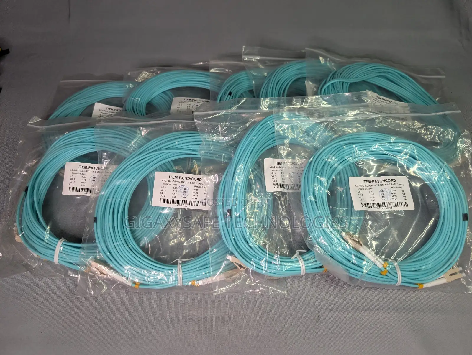 10Gbps LC-LC UPC Fiber Optic Patch Cable OM3-20M/10M/5M/3M/1M