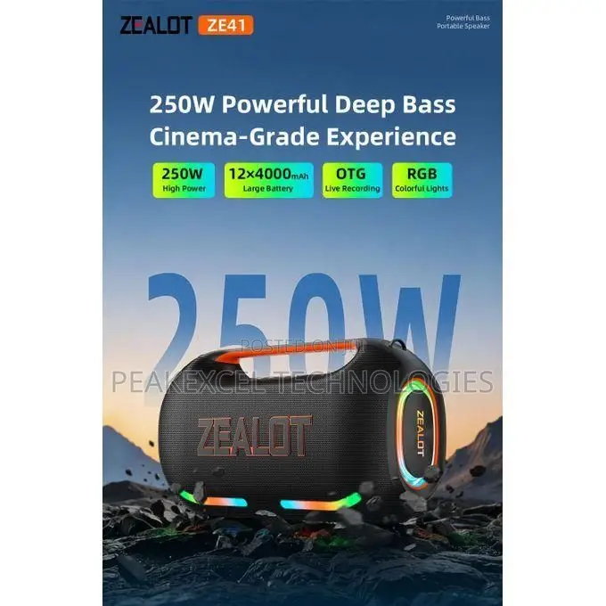 Zealot Ze41 250w Bluetooth Speaker