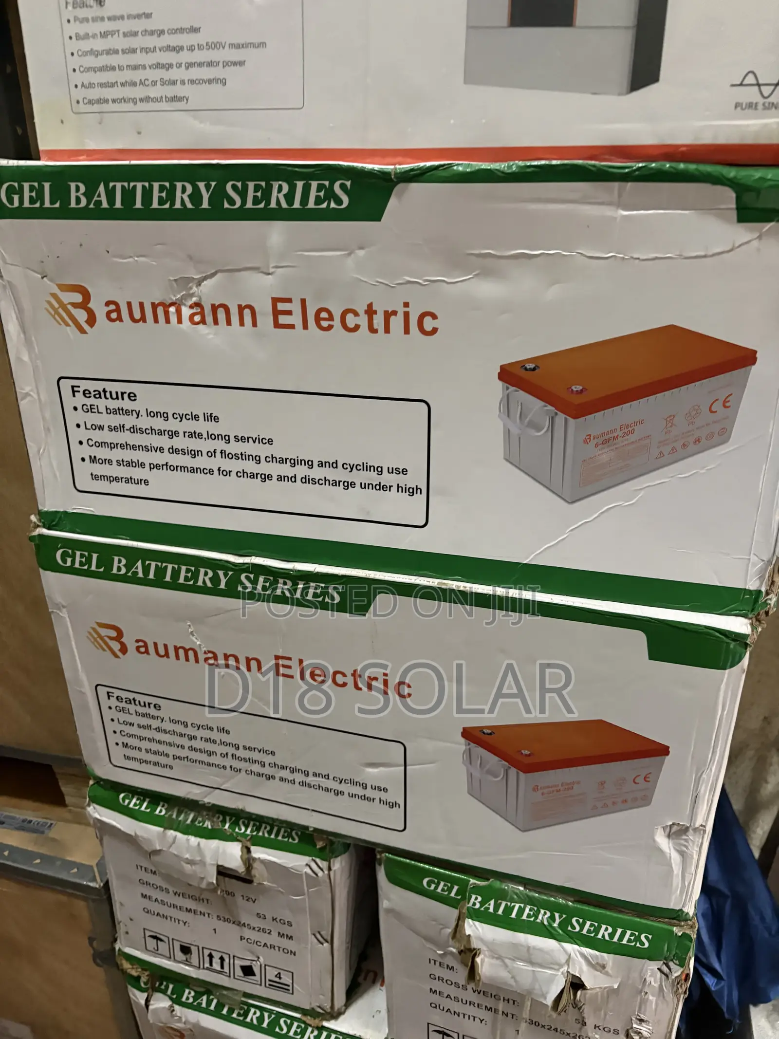 Baumann 200ah 12v Gel Batteries