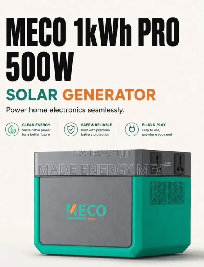 MECO 1kWh PRO 500W Solar Generator – Promo Offer!