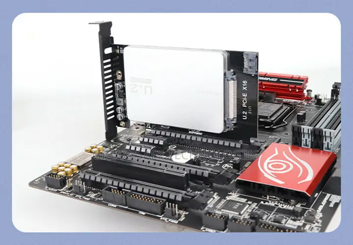 U.2 to Pcie 4.0 X16 Riser Card U.2 SFF-8639 Adapter Pcie U.2 SSD