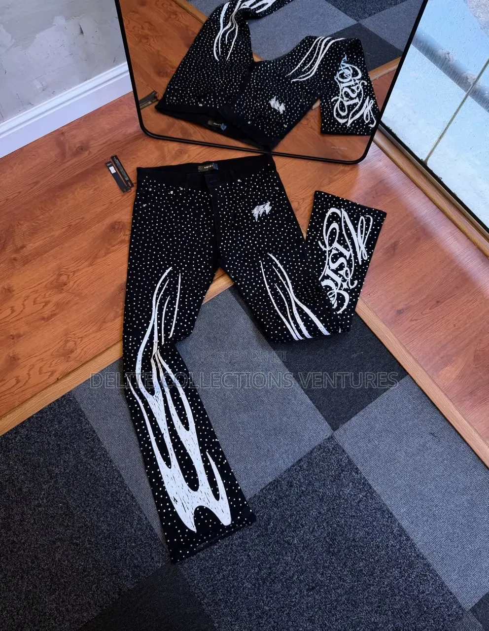 *Authentic Amiri Purple Jeans Available in Store